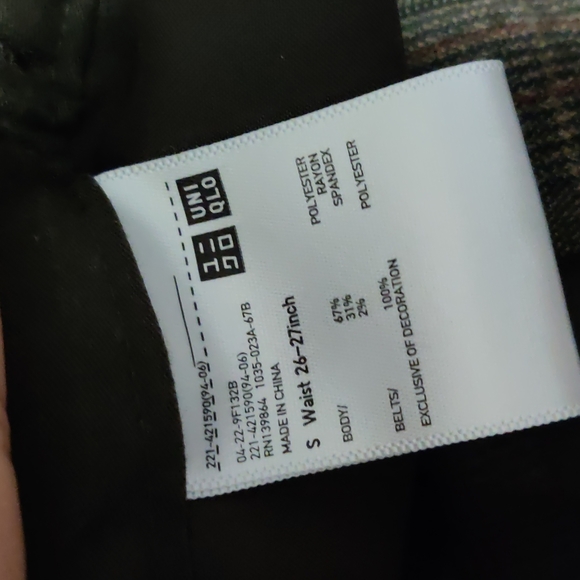 Uniqlo Trousers with Belt Size S - Picture 6 of 6